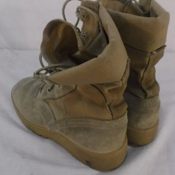 7.5 HOT WEATHER VENTED DESERT TAN MILITARY COMBAT BOOTS VIBRAM SOLES AF 100115 main image 12